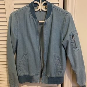 Denim Bomber Jacket